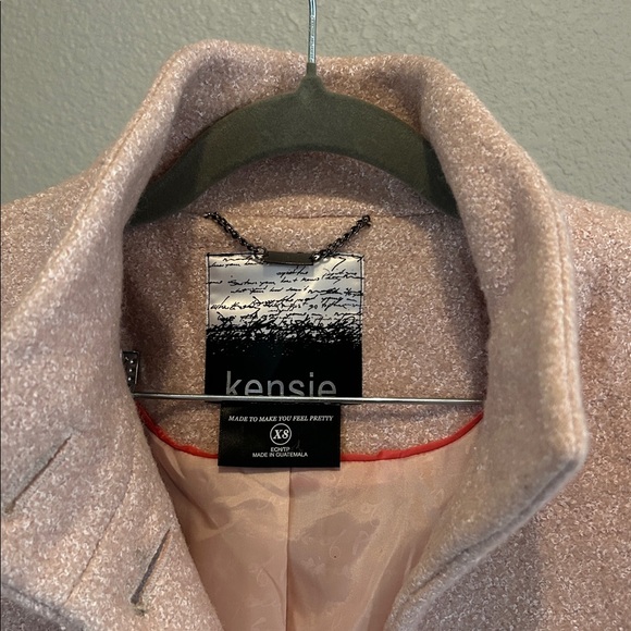 Kensie Women's Light Pink Trench Coat XS - Picture 3 of 10